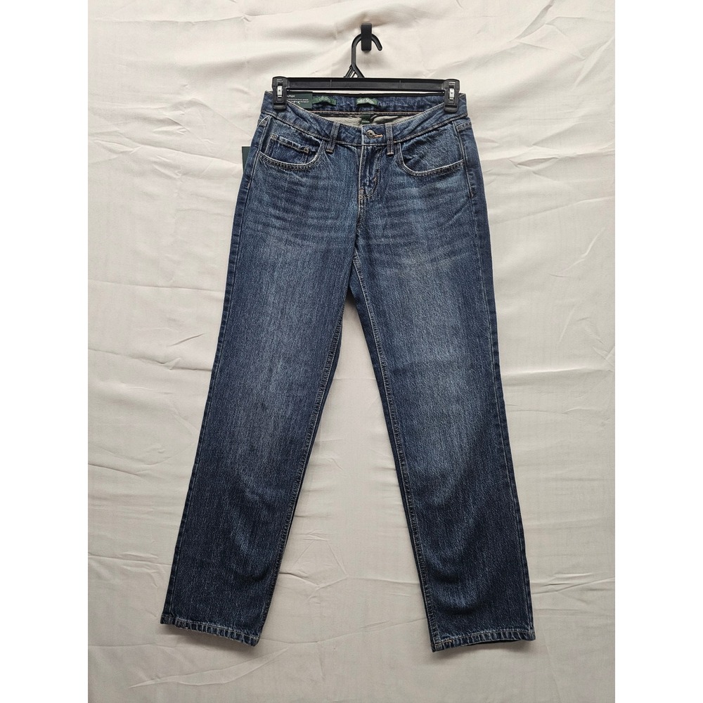 Wild Fable Womens Straight Mid Rise Jeans Blue Cotton Blend Casual Size 4/32"